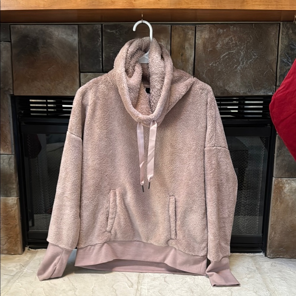 Cozy Dusty Pink/Mauve Women's Pullover with Thumb Holes by MONDETTA